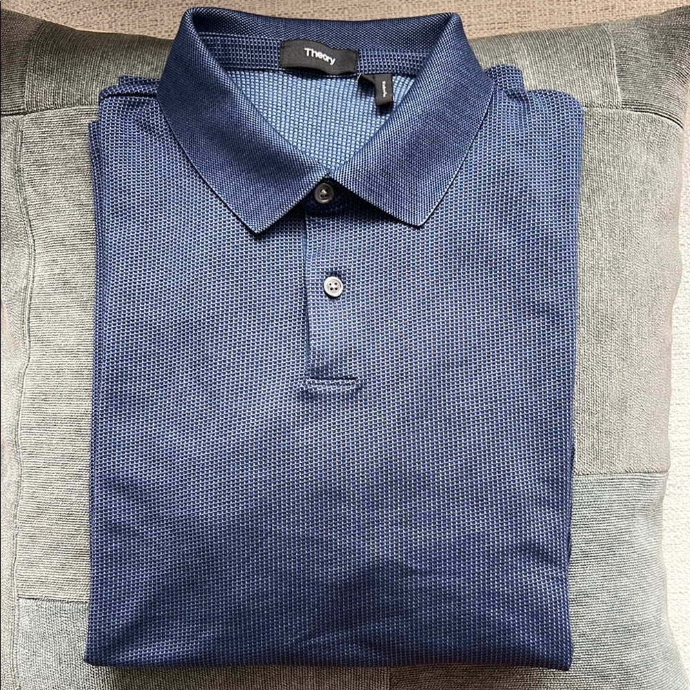 Theory Blue Polo Shirt